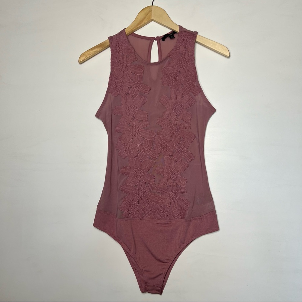 Papaya Dusty Rose Floral Bodysuit